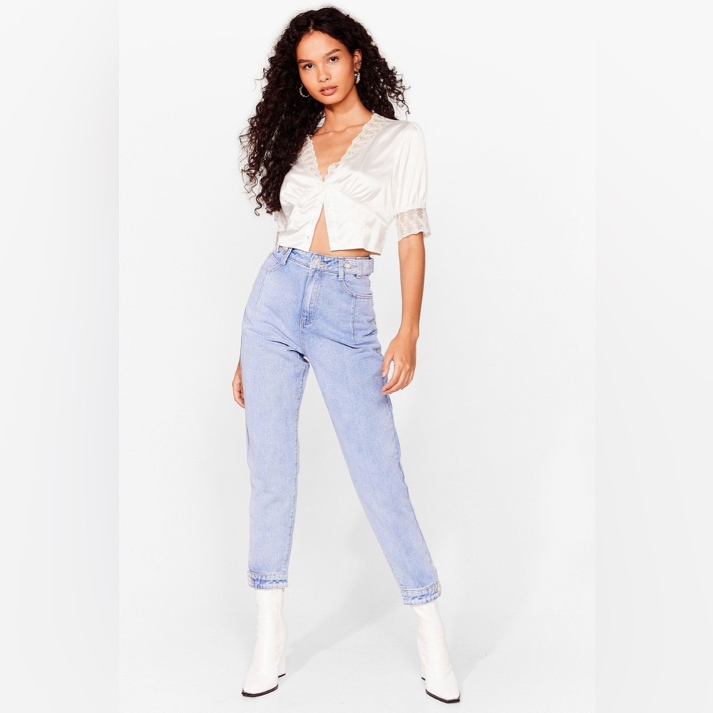 NASTY GAL MOM JEANS - SIZE M (6/8)!
